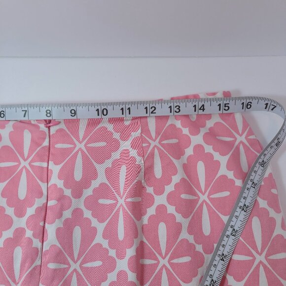 HBA Pink & White Geometric Print Skirt with Built-In Shorts – Size 10 - Picture 9 of 10